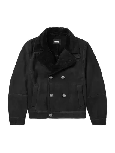Brunello Cucinelli Double-Breasted Shearling Jacket - Men | Thumbnail 1 Brunello Cucinelli Double-Breasted Shearling Jacket - Men | Thumbnail 1