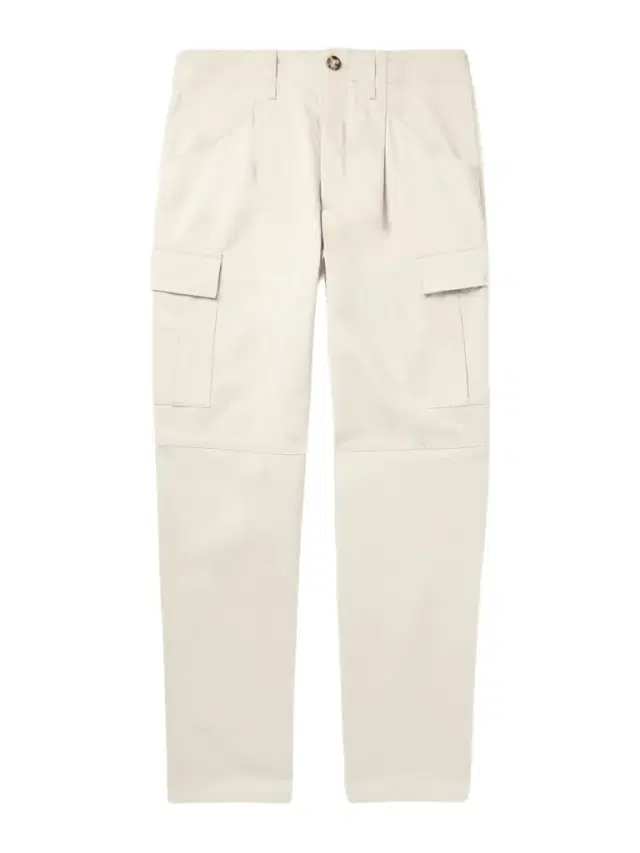 Brunello Cucinelli Straight-Leg Virgin Wool-Flannel Cargo Trousers - Men