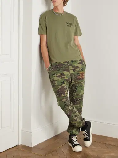 Gallery Dept. Tapered Camouflage and Logo-Print Cotton-Jersey Sweatpants - Men | Thumbnail 2