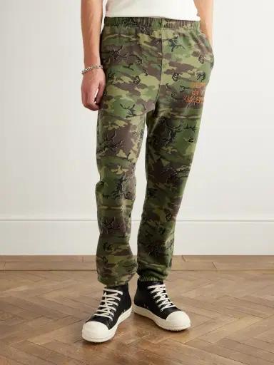 Gallery Dept. Tapered Camouflage and Logo-Print Cotton-Jersey Sweatpants - Men | Thumbnail 3
