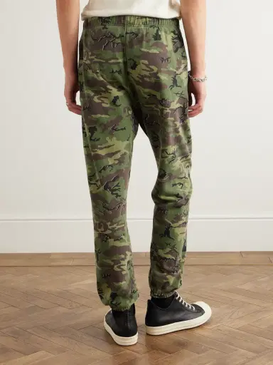 Gallery Dept. Tapered Camouflage and Logo-Print Cotton-Jersey Sweatpants - Men | Thumbnail 4