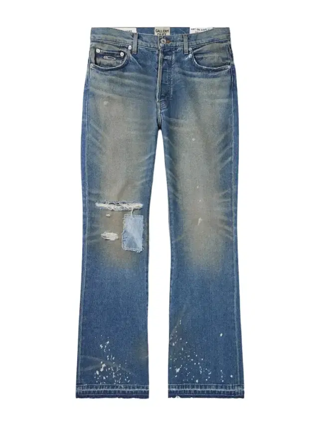 Gallery Dept. Dagger Bootcut Distressed Patchwork Jeans - Men