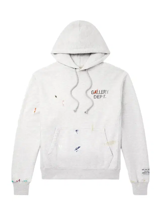 Gallery Dept. Logo-Print Paint-Splattered Cotton-Jersey Hoodie - Men
