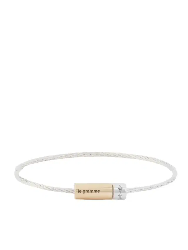 LE GRAMME 7G Sterling Silver and 18-Karat Gold Bracelet - Men