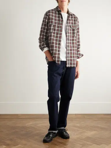 Portuguese Flannel Parker Checked Cotton-Flannel Shirt - Men | Thumbnail 2