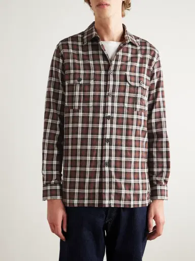 Portuguese Flannel Parker Checked Cotton-Flannel Shirt - Men | Thumbnail 3