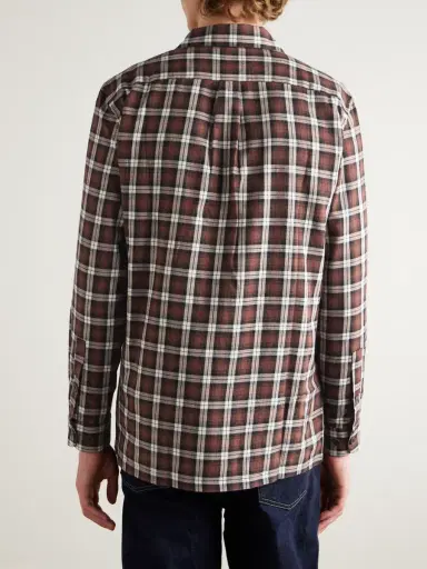 Portuguese Flannel Parker Checked Cotton-Flannel Shirt - Men | Thumbnail 4