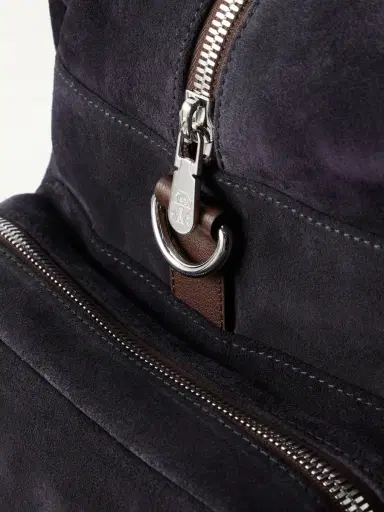 Brunello Cucinelli Leather-Trimmed Suede Weekend Bag - Men | Thumbnail 4 Brunello Cucinelli Leather-Trimmed Suede Weekend Bag - Men | Thumbnail 4