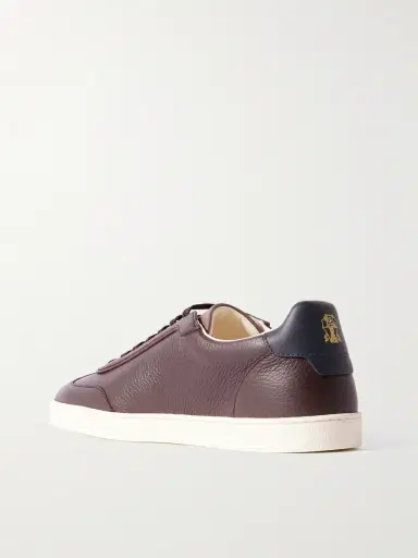 Brunello Cucinelli Coda di Rondine Leather Sneakers - Men | Thumbnail 4
