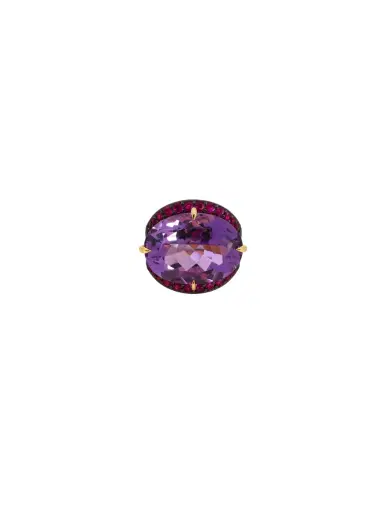 Wish Fine Jewelry 0.15ct Diamond 14K Gold Multi Row Grooved Ring | Thumbnail 1