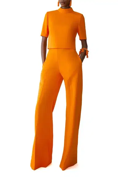 Carolina Herrera Mock Neck Crop Top | Thumbnail 3