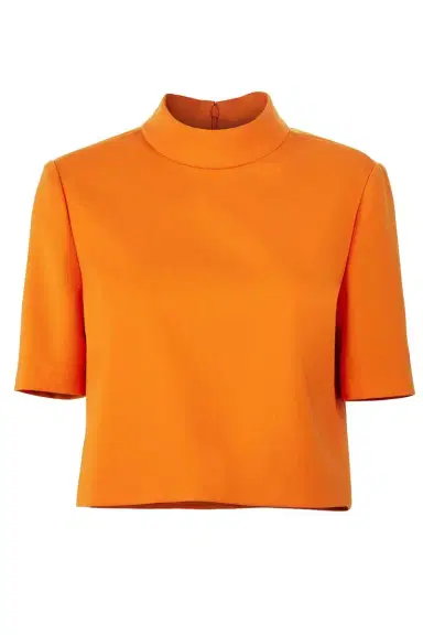 Carolina Herrera Mock Neck Crop Top | Thumbnail 1