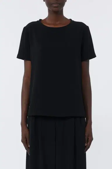 Max Mara Three Quarter Sleeve T-Shirt - Black | Thumbnail 2 Max Mara Three Quarter Sleeve T-Shirt - Black | Thumbnail 2