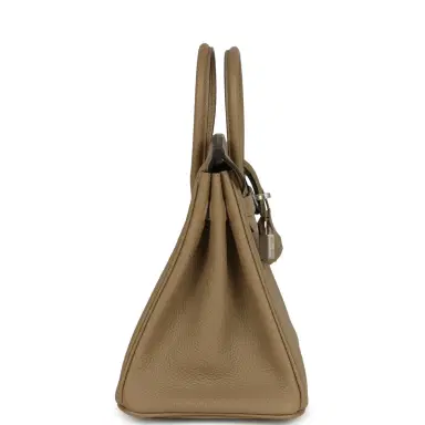 HERMÈS Hermes Birkin 25 Beige Marfa Togo Palladium Hardware | Thumbnail 3