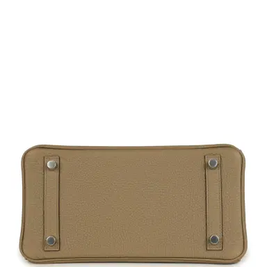 HERMÈS Hermes Birkin 25 Beige Marfa Togo Palladium Hardware | Thumbnail 6