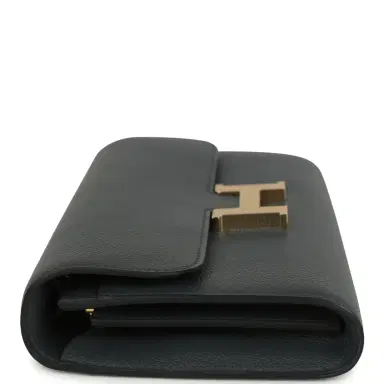 HERMÈS Hermes Constance Wallet To Go Gris Misty Evercolor Permabrass Hardware | Thumbnail 3