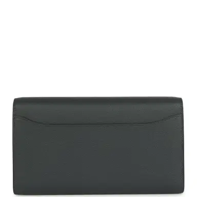 HERMÈS Hermes Constance Wallet To Go Gris Misty Evercolor Permabrass Hardware | Thumbnail 4