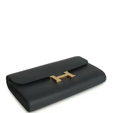 HERMÈS Hermes Constance Wallet To Go Gris Misty Evercolor Permabrass Hardware | Thumbnail 6