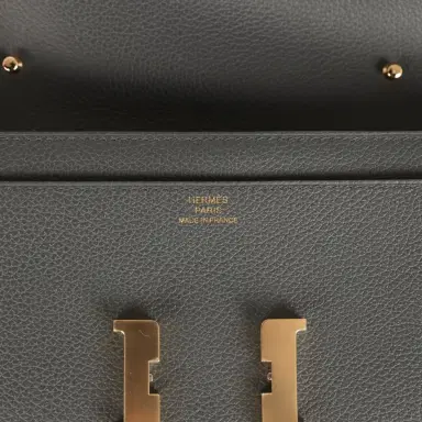 HERMÈS Hermes Constance Wallet To Go Gris Misty Evercolor Permabrass Hardware | Thumbnail 7