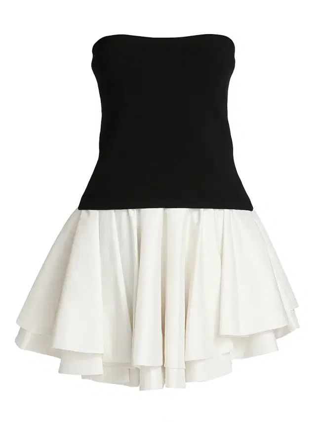 Women's Isabelle Strapless Minidress - Black Multi