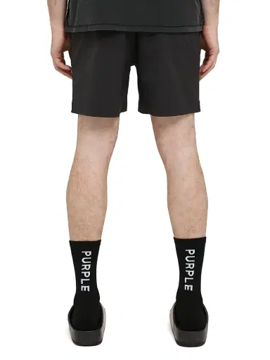 Purple Brand Men's All Round Logo Swim Shorts - Black | Thumbnail 2 Purple Brand Men's All Round Logo Swim Shorts - Black | Thumbnail 2