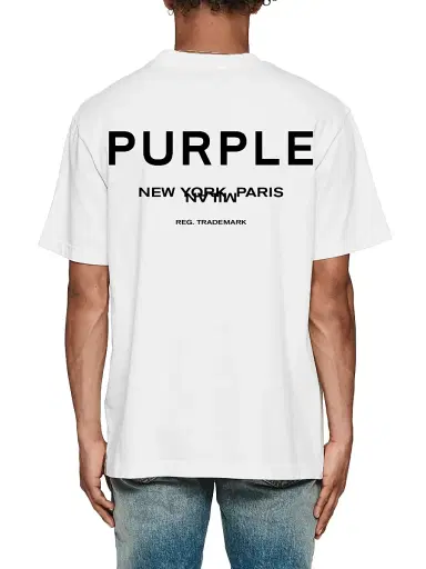 Purple Brand Men's Logo Jersey T-Shirt - White - Size XXL | Thumbnail 2 Purple Brand Men's Logo Jersey T-Shirt - White - Size XXL | Thumbnail 2