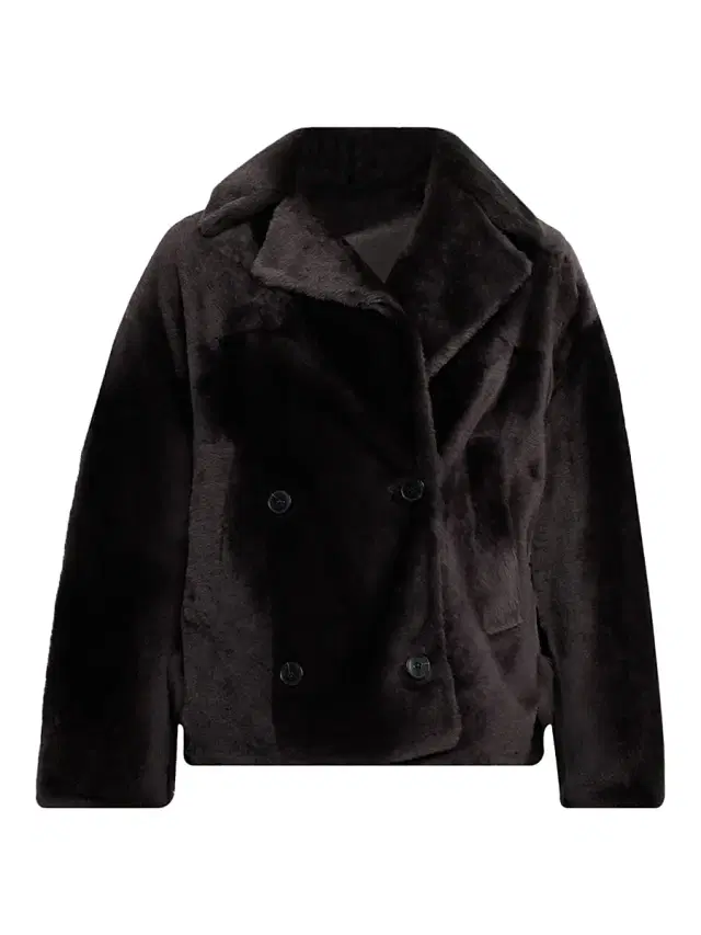 Women's Shearling Double-Breasted Jacket - Etain