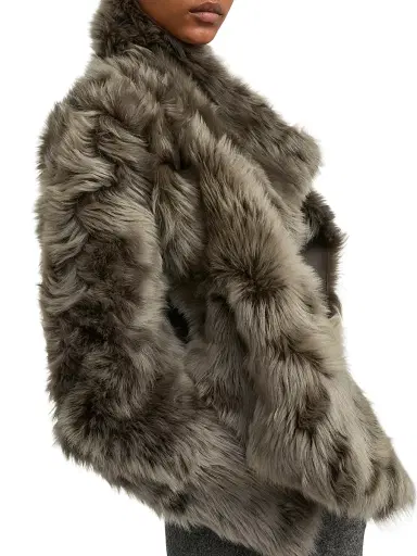 Yves Salomon Women's Veste Reversible Leather & Shearling Jacket - Alpes - Size 36 | Thumbnail 3 Yves Salomon Women's Veste Reversible Leather & Shearling Jacket - Alpes - Size 36 | Thumbnail 3