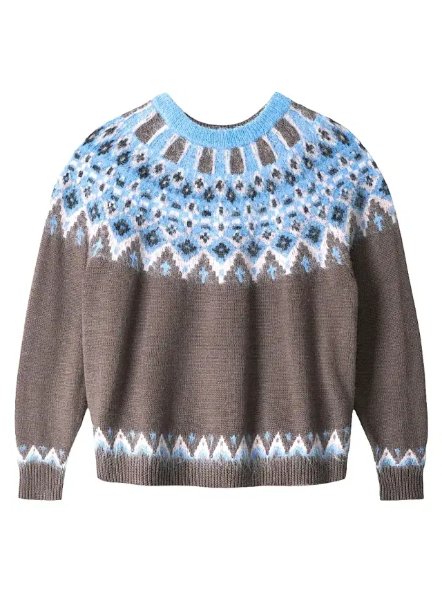 Staud Women's Zane Fair Isle-Style Wool-Blend Sweater - Banff