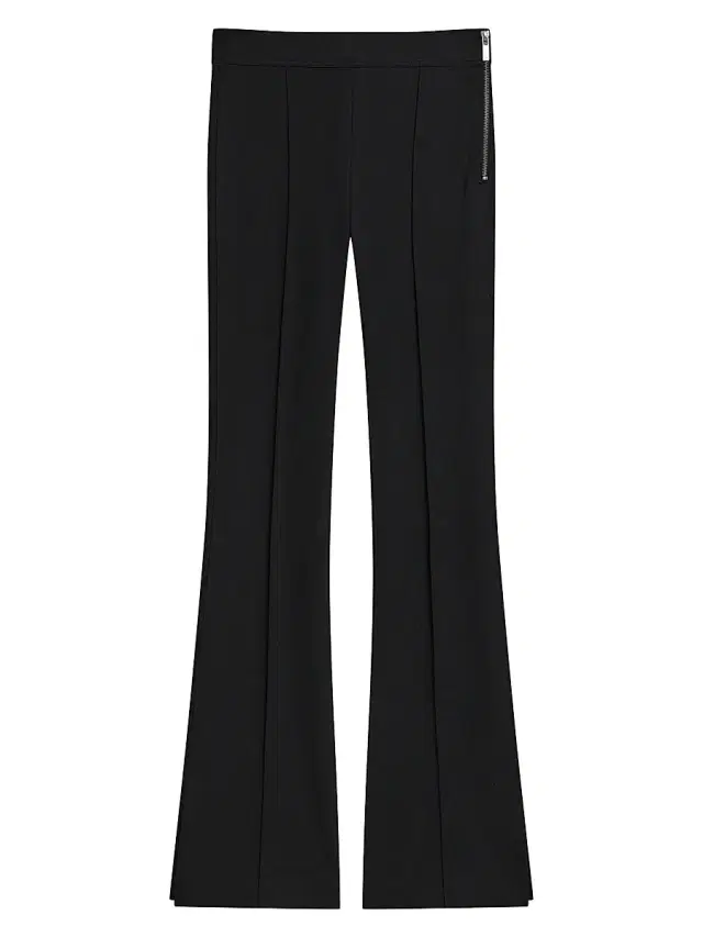 Women's Ponte Boot-Cut Pants - Black
