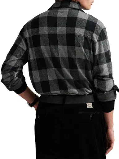 Polo Ralph Lauren Men's Plaid Flannel Knit Overshirt | Thumbnail 4