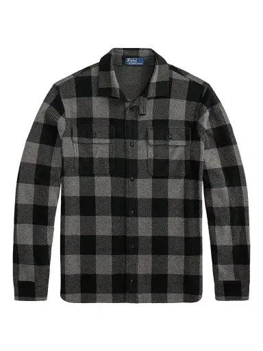 Polo Ralph Lauren Men's Plaid Flannel Knit Overshirt | Thumbnail 1