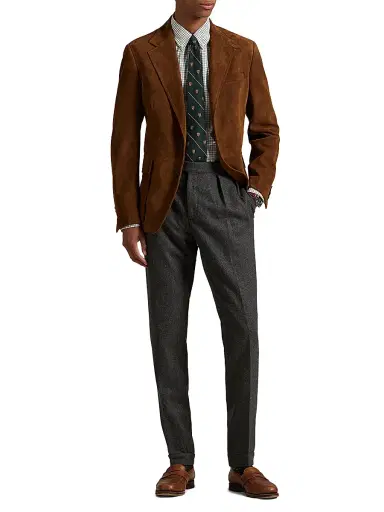 Polo Ralph Lauren Men's Tattersall Cotton Poplin Button-Down Shirt - Cream Forest Multi | Thumbnail 2 Polo Ralph Lauren Men's Tattersall Cotton Poplin Button-Down Shirt - Cream Forest Multi | Thumbnail 2