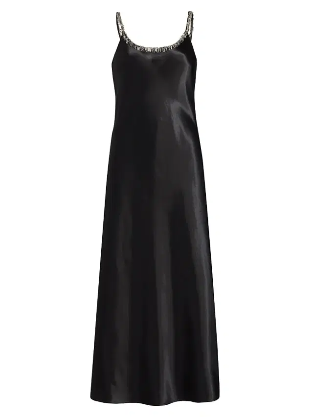rag & bone Women's Alessia Beaded Scoopneck Maxi Dress - Black