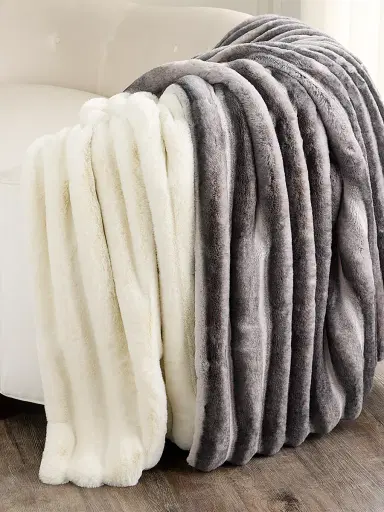Lyla Grant Fur-Free Faux Chinchilla Throw | Thumbnail 6 Lyla Grant Fur-Free Faux Chinchilla Throw | Thumbnail 6