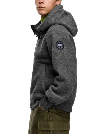 Canada Goose Men's Chilliwack Kind Fleece Bomber Jacket - Quarry Grey - Size XL | Thumbnail 4