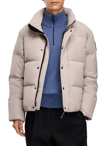 Canada Goose Men's Bayview Arctic Tech Puffer Parka - Limestone - Size XL | Thumbnail 4
