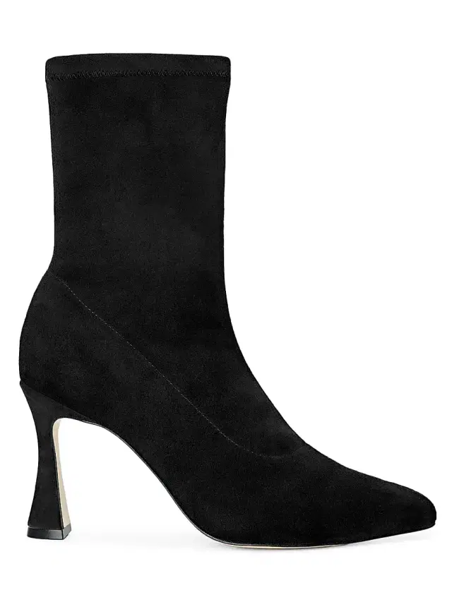 L'AGENCE Women's Severine 90MM Suede Mules - Black Suede