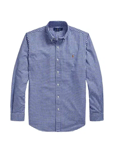 Polo Ralph Lauren Men's Custom-Fit Gingham Cotton Oxford Shirt | Thumbnail 1 Polo Ralph Lauren Men's Custom-Fit Gingham Cotton Oxford Shirt | Thumbnail 1
