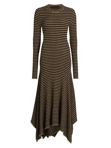 Proenza Schouler Women's Didi Handkerchief Hem Striped Maxi Dress | Thumbnail 1
