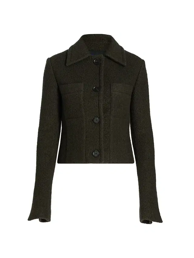 Proenza Schouler Women's Kinsley Bouclé Virgin Wool-Blend Jacket - Wood