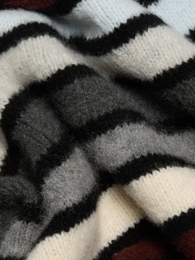 Proenza Schouler Women's Danea Striped Cashmere-Blend Oversized Sweater - Neutral Multi | Thumbnail 7