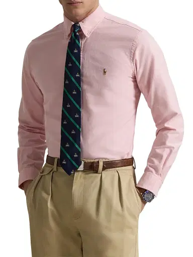 Polo Ralph Lauren Men's Custom-Fit Cotton Oxford Shirt | Thumbnail 3