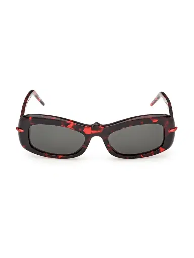 Christian Louboutin Women's Kate 52MM Rectangular Sunglasses - Red Black | Thumbnail 2 Christian Louboutin Women's Kate 52MM Rectangular Sunglasses - Red Black | Thumbnail 2
