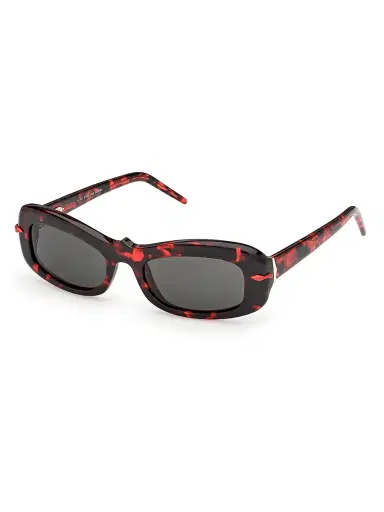 Christian Louboutin Women's Kate 52MM Rectangular Sunglasses - Red Black | Thumbnail 1 Christian Louboutin Women's Kate 52MM Rectangular Sunglasses - Red Black | Thumbnail 1