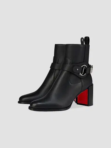 Christian Louboutin Women's Dianouchette Leather Booties - Black - Size 12 | Thumbnail 2