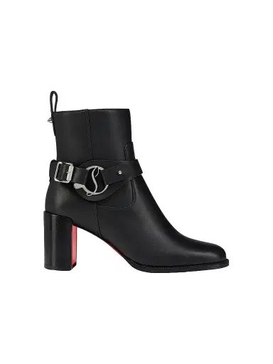 Christian Louboutin Women's Dianouchette Leather Booties - Black - Size 12 | Thumbnail 1