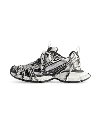 Balenciaga Women's 3XL Extreme Laces Logo Sneakers - White Multicolor - Size 11 | Thumbnail 4 Balenciaga Women's 3XL Extreme Laces Logo Sneakers - White Multicolor - Size 11 | Thumbnail 4