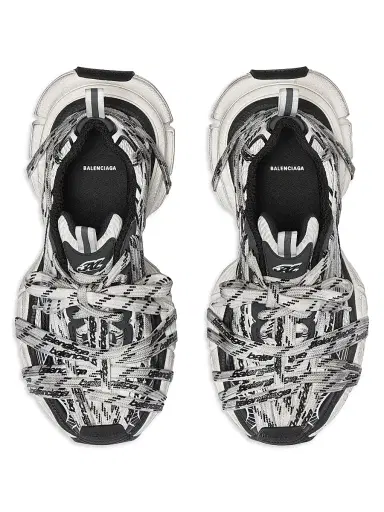 Balenciaga Women's 3XL Extreme Laces Logo Sneakers - White Multicolor - Size 11 | Thumbnail 6 Balenciaga Women's 3XL Extreme Laces Logo Sneakers - White Multicolor - Size 11 | Thumbnail 6
