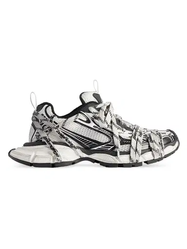 Balenciaga Women's 3XL Extreme Laces Logo Sneakers - White Multicolor - Size 11 | Thumbnail 1 Balenciaga Women's 3XL Extreme Laces Logo Sneakers - White Multicolor - Size 11 | Thumbnail 1